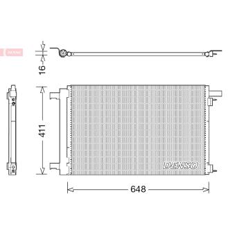 Condenseur, climatisation DENSO DCN21021