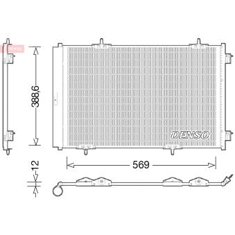 Condenseur, climatisation DENSO DCN21030