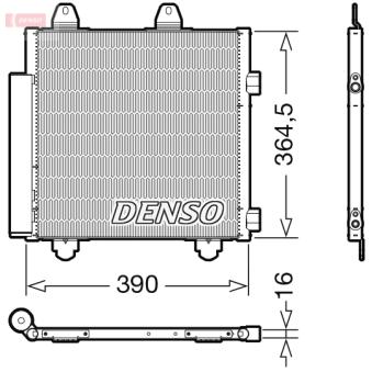 Condenseur, climatisation DENSO DCN21033