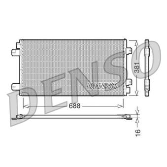 Condenseur, climatisation DENSO DCN23024