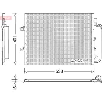 Condenseur, climatisation DENSO DCN23026
