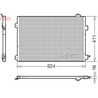 Condenseur, climatisation DENSO DCN23027