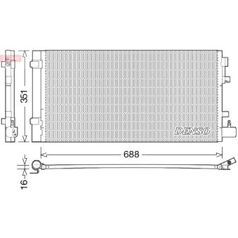 Condenseur, climatisation DENSO OEM 921100001R