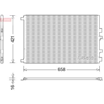 Condenseur, climatisation DENSO OEM 8200325004 Condenseur, climatisation DENSO OEM 8200325004