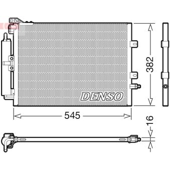 Condenseur, climatisation DENSO OEM 8200688392
