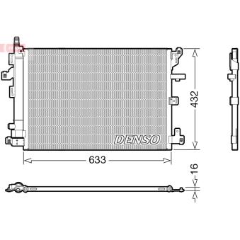 Condenseur, climatisation DENSO DCN33012 pour VOLVO XC90 V8 AWD - 316cv