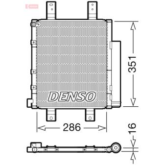 Condenseur, climatisation DENSO DCN35005