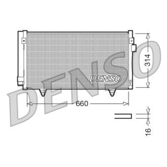 Condenseur, climatisation DENSO DCN36003 pour SUBARU XV 2.0 D AWD - 147cv