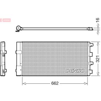 Condenseur, climatisation DENSO OEM 921008028R