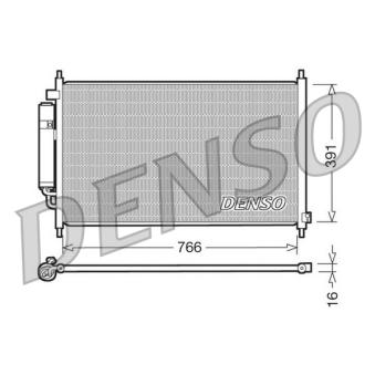 Condenseur, climatisation DENSO OEM 80110SJF003