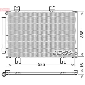 Condenseur, climatisation DENSO OEM 80100T5A003