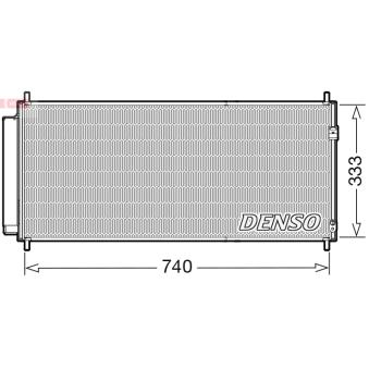 Condenseur, climatisation DENSO OEM 80110TM8A01
