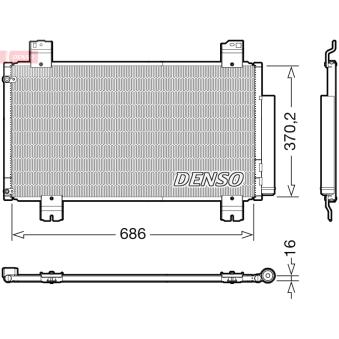 Condenseur, climatisation DENSO DCN40033