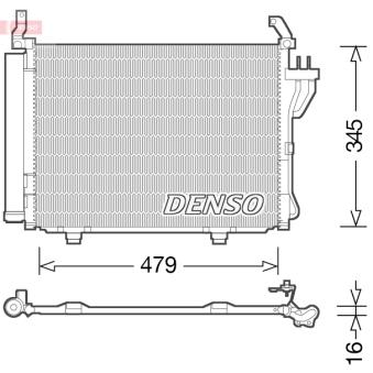 Condenseur, climatisation DENSO DCN41002