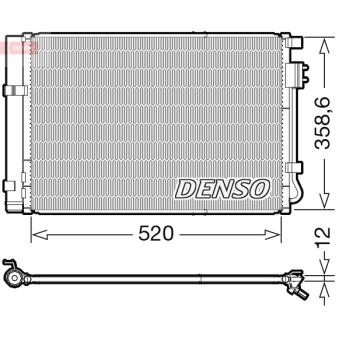 Condenseur, climatisation DENSO OEM 976061R000