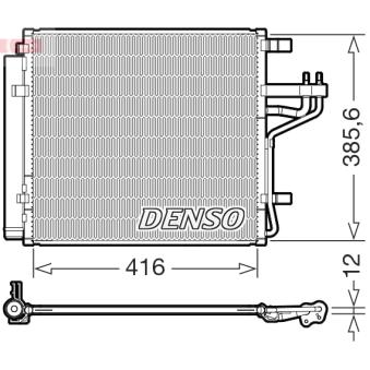 Condenseur, climatisation DENSO DCN43012