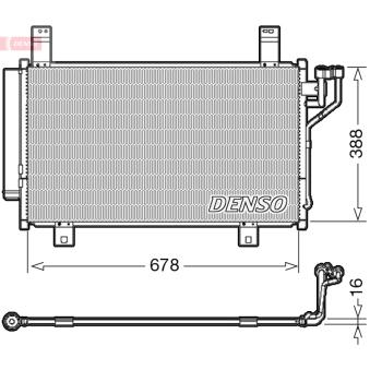 Condenseur, climatisation DENSO DCN44009