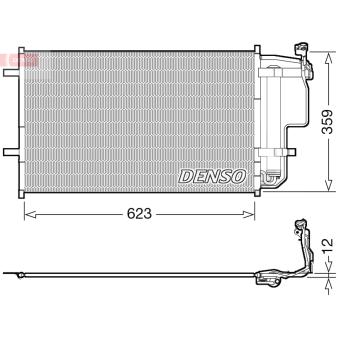 Condenseur, climatisation DENSO DCN44011