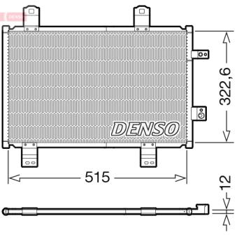 Condenseur, climatisation DENSO DCN44018 pour MAZDA CX-3 1.5 D AWD - 105cv