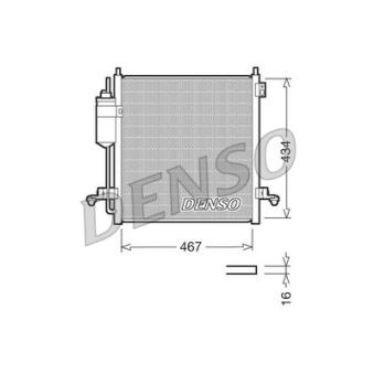 Condenseur, climatisation DENSO DCN45001 pour MITSUBISHI L 2.5 DI-D 4x4 - 178cv