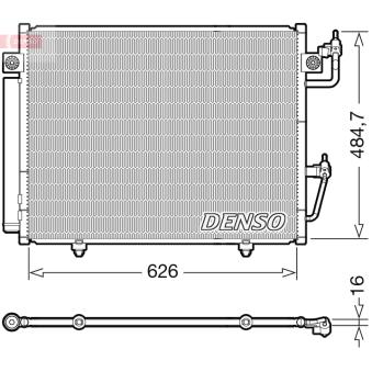 Condenseur, climatisation DENSO DCN45009