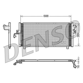 Condenseur, climatisation DENSO DCN46004