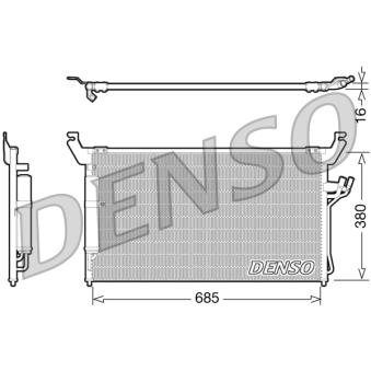 Condenseur, climatisation DENSO DCN46013 pour AUDI TT 4.5 - 316cv Condenseur, climatisation DENSO DCN46013 pour AUDI TT 4.5 - 316cv