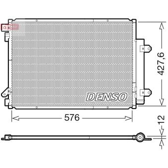Condenseur, climatisation DENSO [DCN47008]