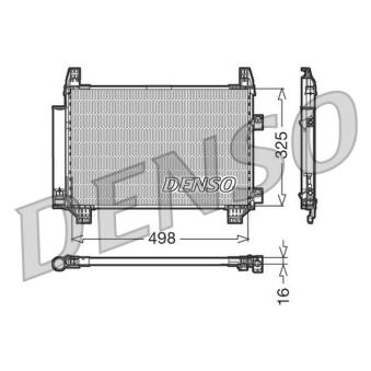 Condenseur, climatisation DENSO OEM 884600D050