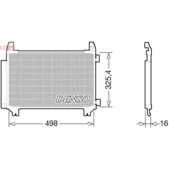 Condenseur, climatisation DENSO OEM 884600D200