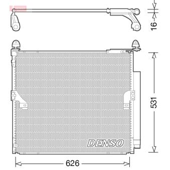 Condenseur, climatisation DENSO OEM 8846060420