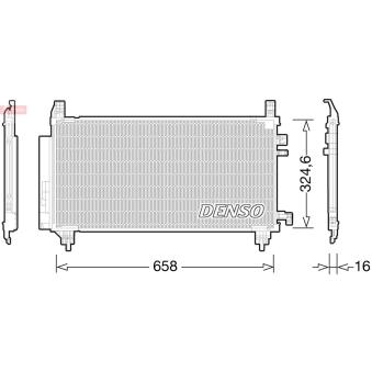 Condenseur, climatisation DENSO OEM 8846052100