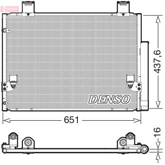 Condenseur, climatisation DENSO [DCN50057]