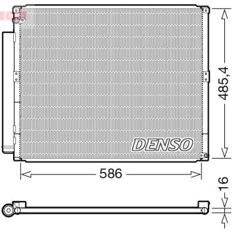 Condenseur, climatisation DENSO OEM 8846135160