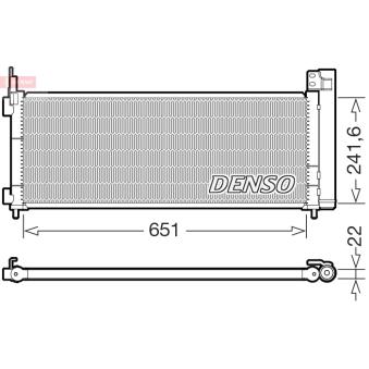 Condenseur, climatisation DENSO [DCN50123]