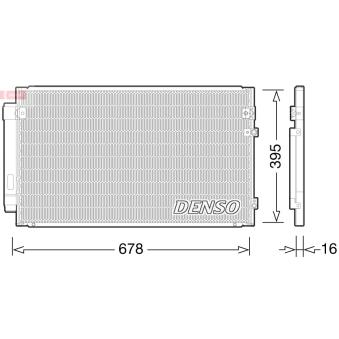 Condenseur, climatisation DENSO DCN51012