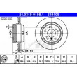 ATE 24.0319-0108.1 - Jeu de 2 disques de frein arrière
