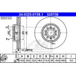 ATE 24.0325-0158.1 - Jeu de 2 disques de frein avant