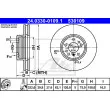 ATE 24.0330-0109.1 - Jeu de 2 disques de frein avant