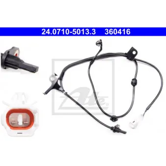 Capteur, vitesse de roue ATE 24.0710-5013.3