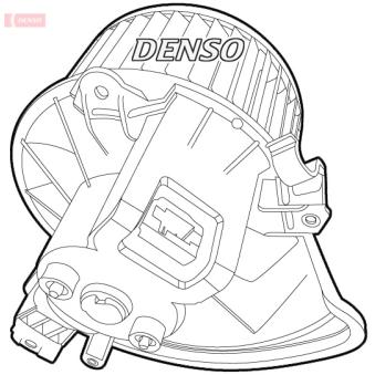 Pulseur d'air habitacle DENSO DEA01210