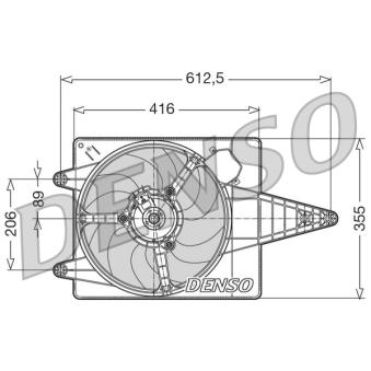 Ventilateur, refroidissement du moteur DENSO DER01004
