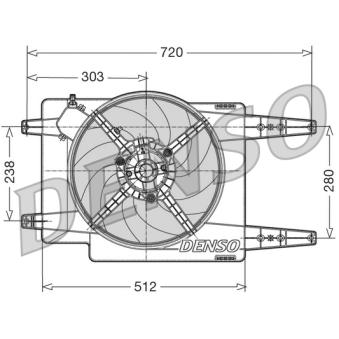 Ventilateur, refroidissement du moteur DENSO [DER01017]