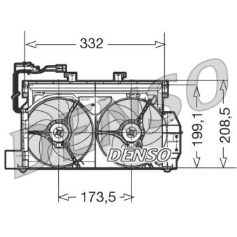 Ventilateur, refroidissement du moteur DENSO DER07001