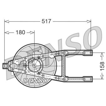 Ventilateur, refroidissement du moteur DENSO DER09012