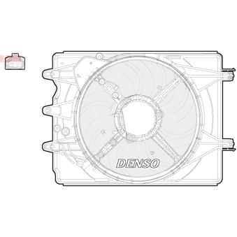 Ventilateur, refroidissement du moteur DENSO [DER09059]