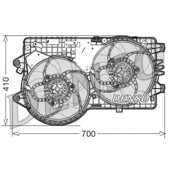 Ventilateur, refroidissement du moteur DENSO [DER09067]