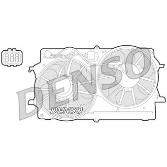 Ventilateur, refroidissement du moteur DENSO DER10007