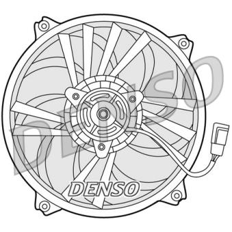 Ventilateur, refroidissement du moteur DENSO OEM 1253C8