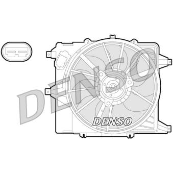 Ventilateur, refroidissement du moteur DENSO OEM 7701043943